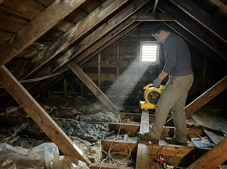 attic-water-damage-drying-proc-007 — frequently asked questions, Emergency Water Extraction & 24/7 Flood Response in Port To…